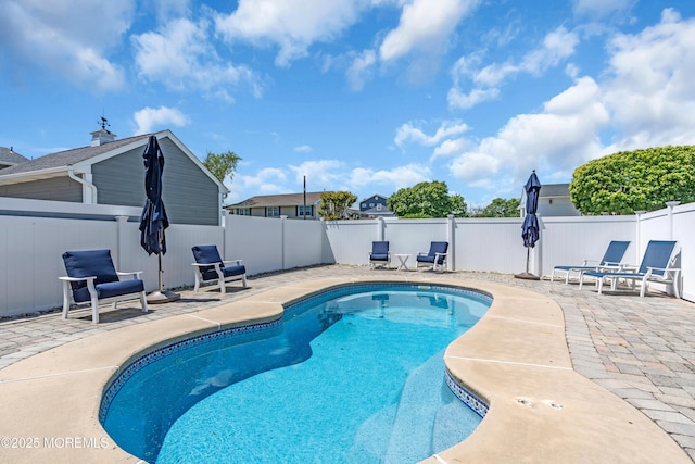 118 New York Ave, Point Pleasant Beach, NJ 08742 - view of pool featuring a patio area and a fenced backyard