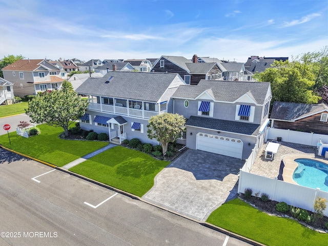 118 New York Ave, Point Pleasant Beach, NJ 08742 - aerial view of residential area with a pool