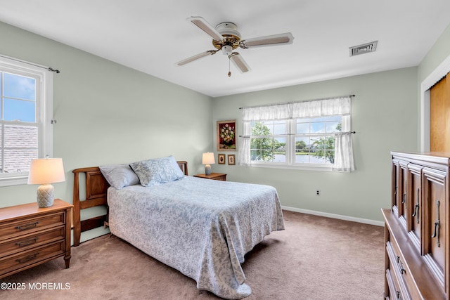 604 N Blvd, Lake Como, NJ 07719 - bedroom featuring carpet and a ceiling fan