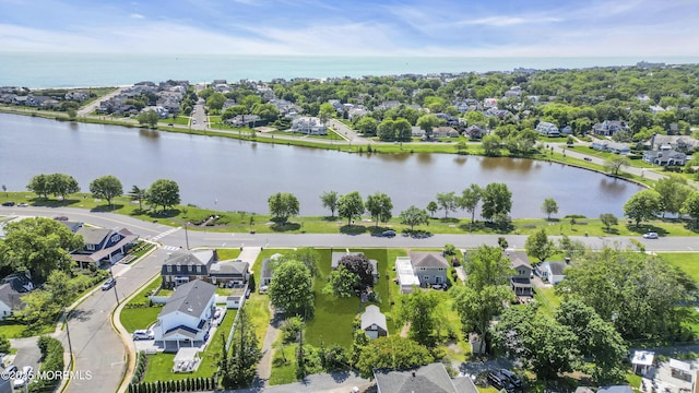 604 N Blvd, Lake Como, NJ 07719 - aerial perspective of suburban area featuring a large body of water