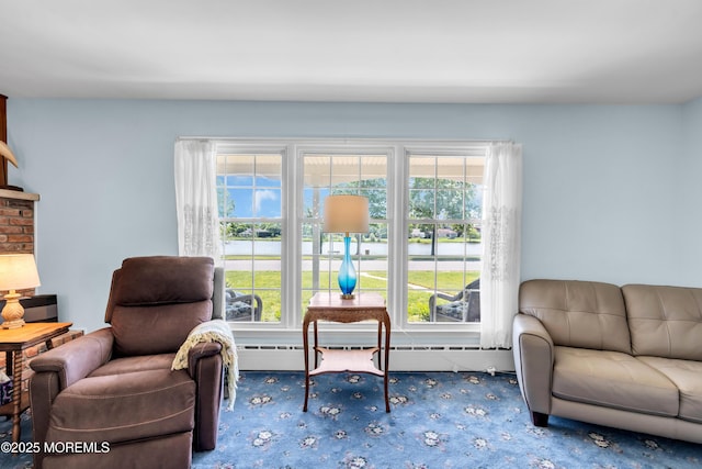 604 N Blvd, Lake Como, NJ 07719 - living area with carpet and plenty of natural light