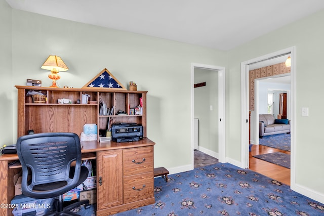 604 N Blvd, Lake Como, NJ 07719 - office area with baseboards and carpet floors
