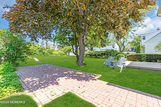604 N Blvd, Lake Como, NJ 07719 - view of green lawn with a patio