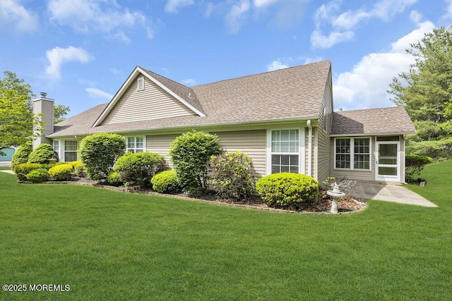 3167 Wood Spring Ln, Toms River, NJ 08755 - view of property exterior with a lawn and a shingled roof
