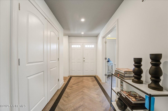 21 Northwoods Rd, Ocean Twp, NJ 07712 - doorway featuring recessed lighting and baseboards