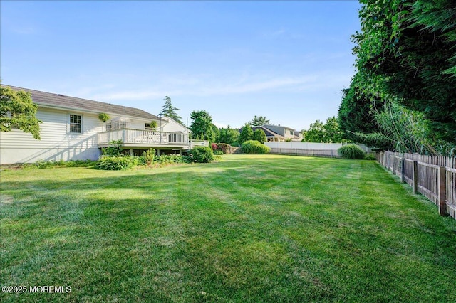 21 Northwoods Rd, Ocean Twp, NJ 07712 - view of yard featuring a wooden deck