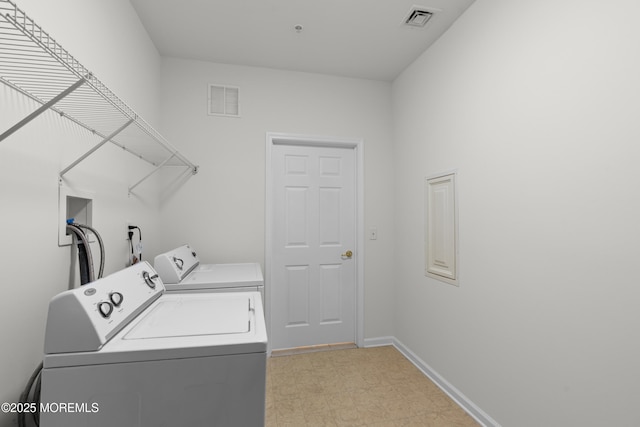 621 Mill Pond Way Unit 103, Eatontown, NJ 07724 - washroom with independent washer and dryer, light floors, and baseboards
