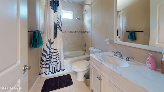 545 Hopedale Dr SW, Berkeley, NJ 08721 - bathroom with toilet, vanity, shower / tub combo, and tile patterned floors