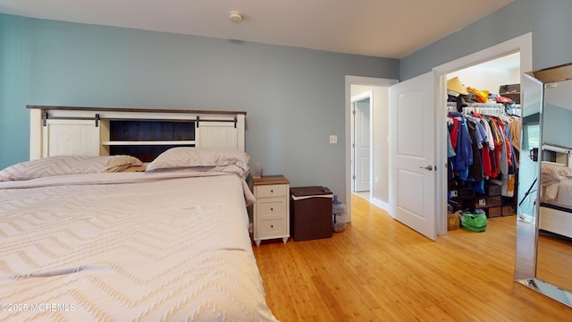 545 Hopedale Dr SW, Berkeley, NJ 08721 - bedroom with light wood-style flooring, a walk in closet, and a closet