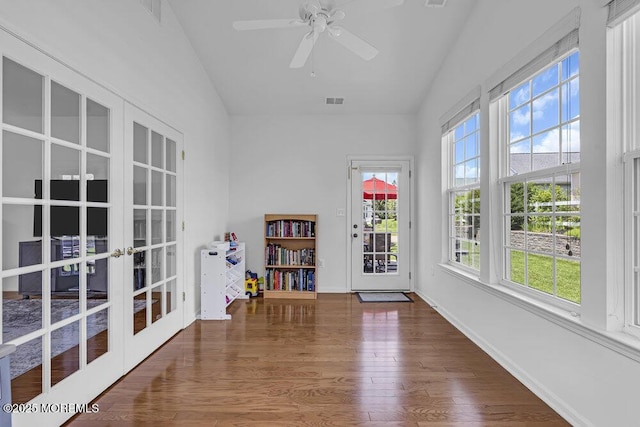 27 Cromwell Ln, Jackson, NJ 08527 - unfurnished sunroom with french doors and lofted ceiling