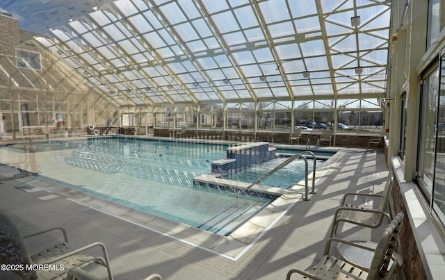 27 Cromwell Ln, Jackson, NJ 08527 - view of swimming pool with a pool with connected hot tub