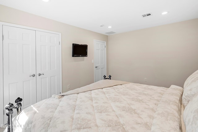 10 Woods Rd, West Long Branch, NJ 07764 - bedroom with recessed lighting and a closet