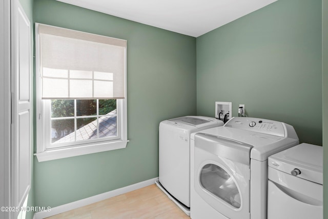 10 Woods Rd, West Long Branch, NJ 07764 - laundry area featuring washing machine and dryer and baseboards