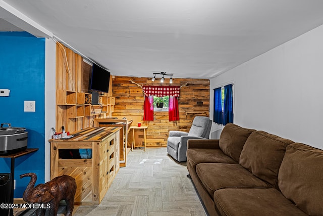 12 Central Ave, Waretown, NJ 08758 - living room with wooden walls