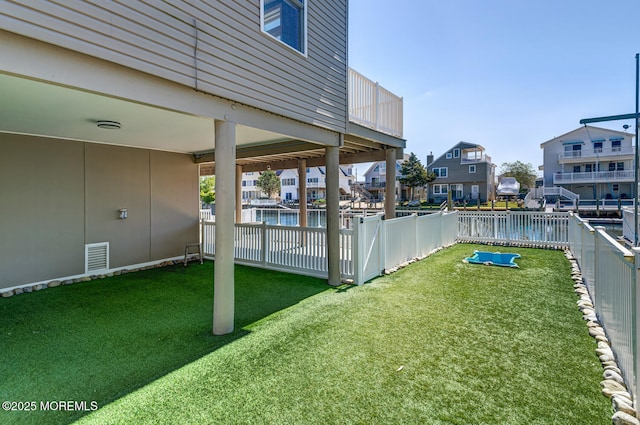 43 S Ensign Dr, Little Egg Harbor, NJ 08087 - view of yard with a water view and a residential view