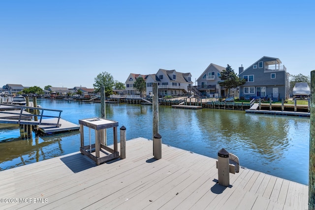 43 S Ensign Dr, Little Egg Harbor, NJ 08087 - dock area featuring a residential view and a water view