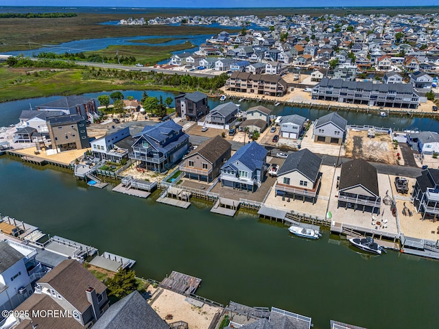 43 S Ensign Dr, Little Egg Harbor, NJ 08087 - aerial perspective of suburban area featuring a nearby body of water