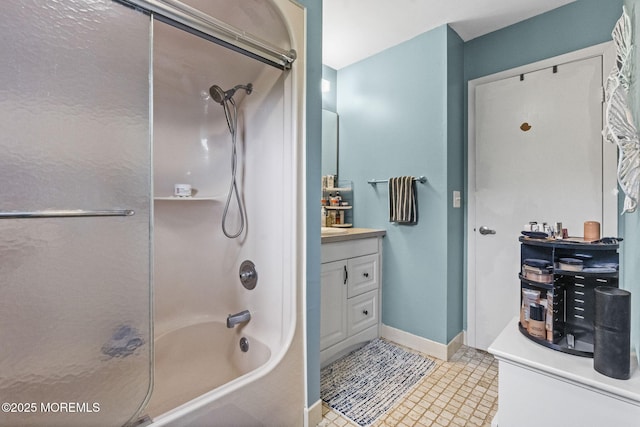 8 Fern Ct, Tinton Falls, NJ 07724 - bathroom with  shower combination, baseboards, and vanity