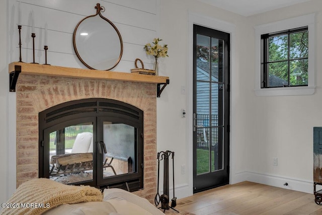 2110 Edgewood Pl, Spring Lake, NJ 07762 - living room with wood finished floors and baseboards