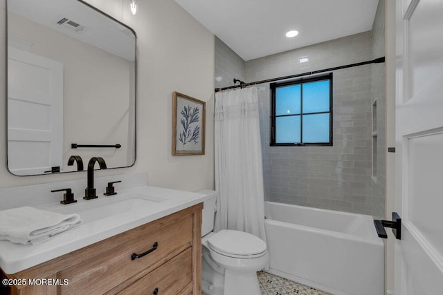 2110 Edgewood Pl, Spring Lake, NJ 07762 - full bath featuring vanity, shower / bath combo, and toilet