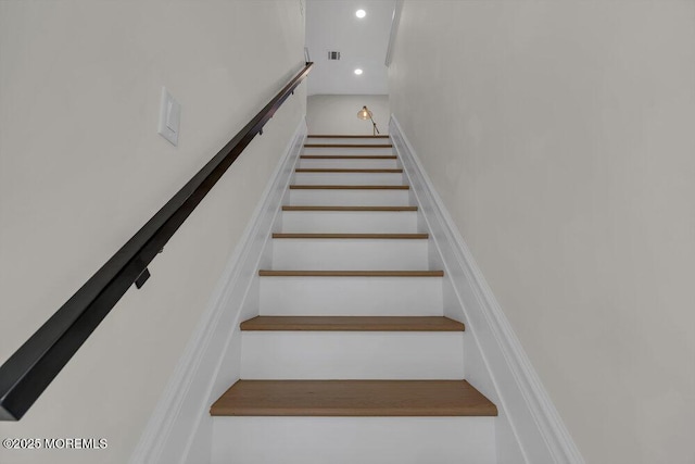 2110 Edgewood Pl, Spring Lake, NJ 07762 - staircase with recessed lighting