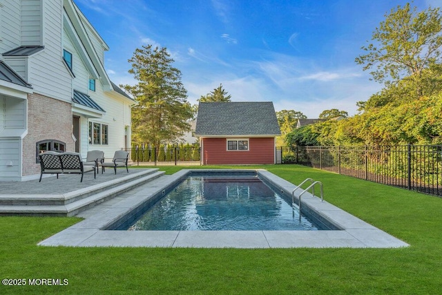 2110 Edgewood Pl, Spring Lake, NJ 07762 - view of pool featuring an outdoor structure and a wooden deck