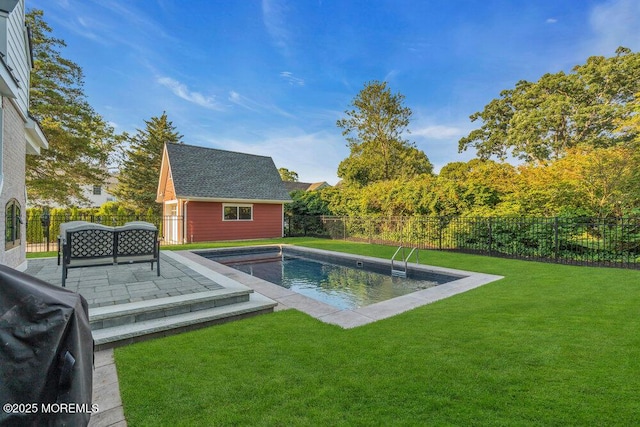 2110 Edgewood Pl, Spring Lake, NJ 07762 - view of pool with an outdoor structure and a patio area