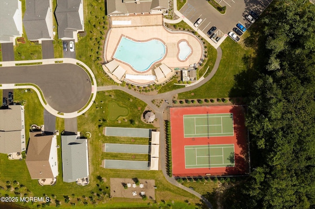 24 Moonlight Way, Howell, NJ 07731 - drone / aerial view of a pool