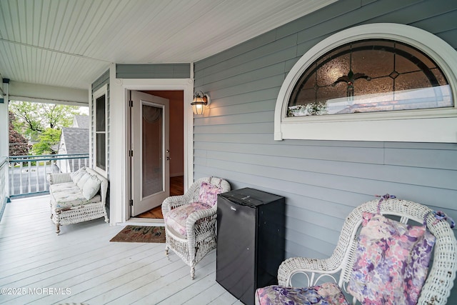 146 Inskip Ave, Ocean Grove, NJ 07756 - view of wooden porch