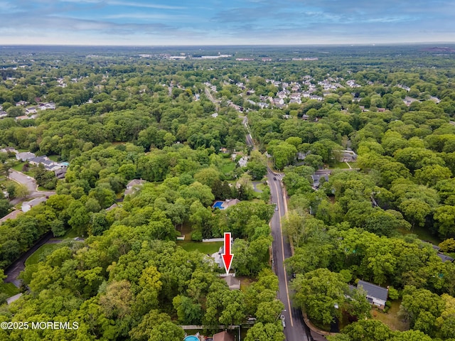 66 Cold Indian Springs Rd, Ocean Twp, NJ 07712 - aerial view of a heavily wooded area
