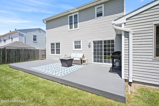 15 Peachstone Rd, Howell, NJ 07731 - back of house featuring a deck and an outdoor hangout area