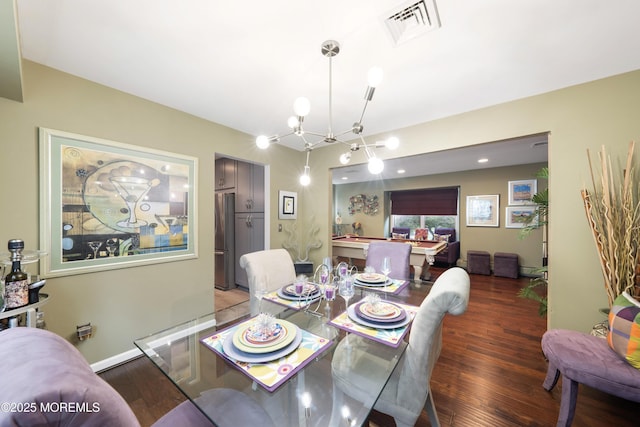 9 Crossridge Cir, Marlboro, NJ 07746 - dining area featuring wood finished floors and a chandelier
