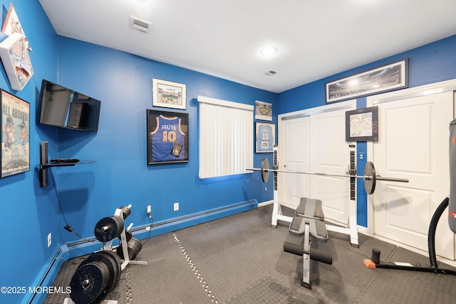 9 Crossridge Cir, Marlboro, NJ 07746 - exercise area with baseboards