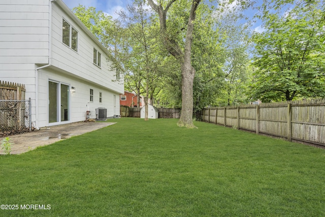 1117 Wake Forest Dr, Toms River, NJ 08753 - view of yard with cooling unit and a patio area