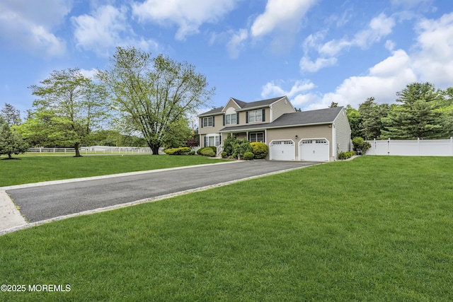 1 River Dr, Farmingdale, NJ 07727 - view of front of property featuring asphalt driveway and a garage