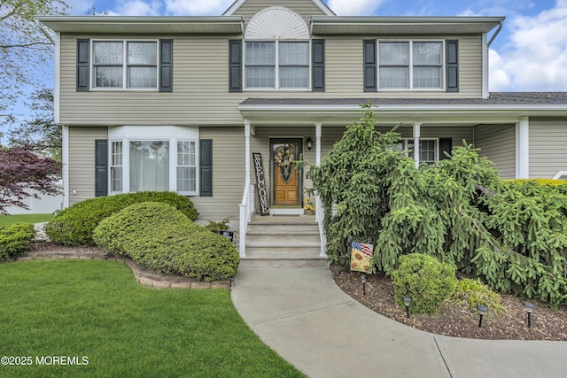 1 River Dr, Farmingdale, NJ 07727 - view of front facade featuring a front lawn