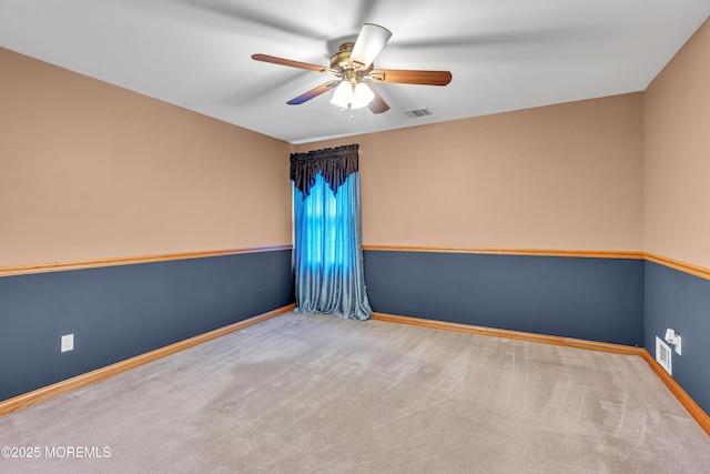 1 River Dr, Farmingdale, NJ 07727 - carpeted empty room with ceiling fan and baseboards