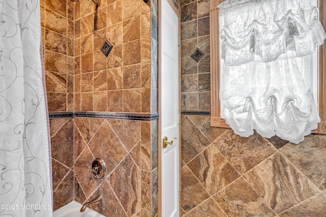 1 River Dr, Farmingdale, NJ 07727 - bathroom with shower / bath combo with shower curtain