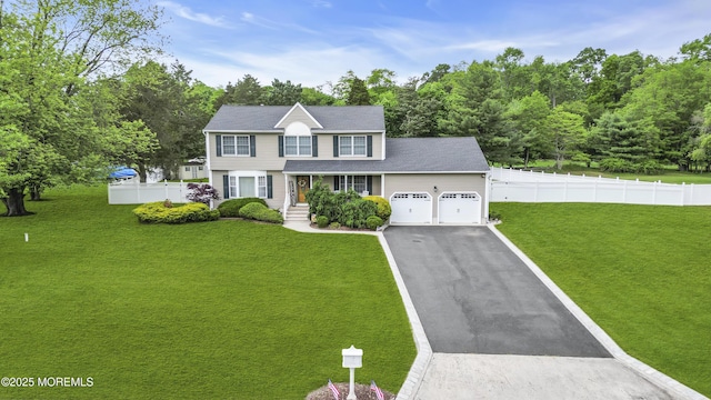 1 River Dr, Farmingdale, NJ 07727 - view of front of house featuring an attached garage and driveway
