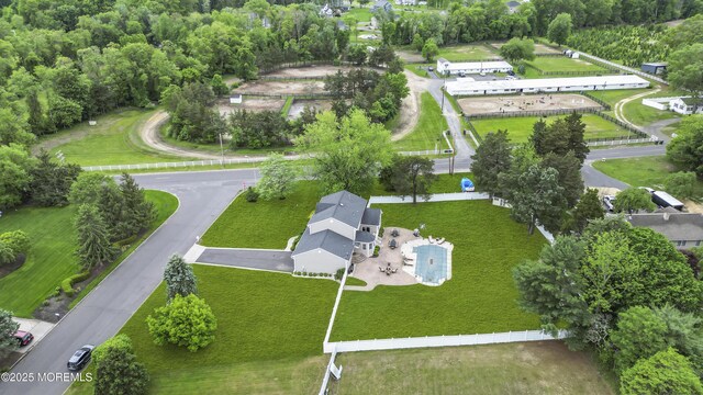 1 River Dr, Farmingdale, NJ 07727 - aerial view of property and surrounding area