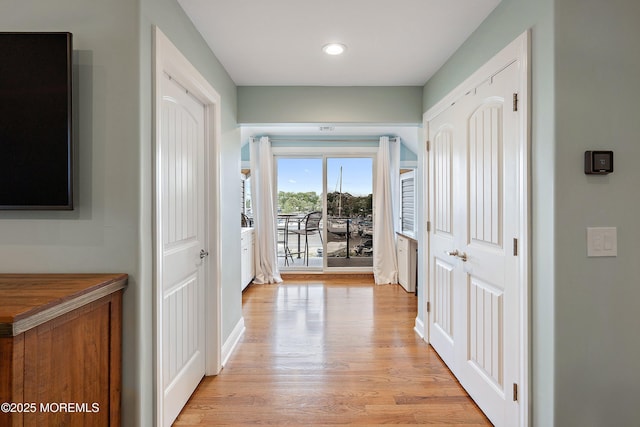 22 Corrigan Ave, Pine Beach, NJ 08741 - corridor featuring light wood-style flooring, recessed lighting, and baseboards