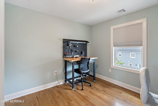 22 Corrigan Ave, Pine Beach, NJ 08741 - home office with baseboards and light wood-style floors
