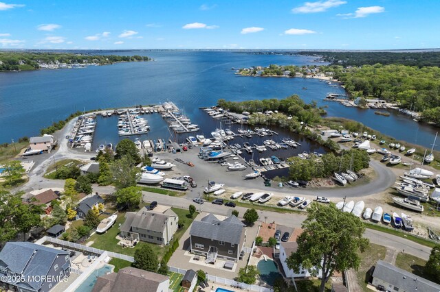 22 Corrigan Ave, Pine Beach, NJ 08741 - aerial view of a nearby body of water and numerous boat docks
