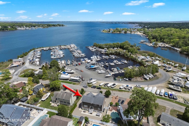 22 Corrigan Ave, Pine Beach, NJ 08741 - aerial view of a large body of water and numerous boat docks