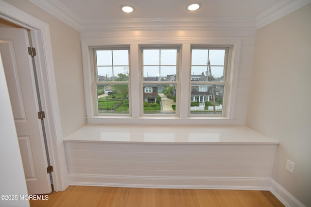 674 Lake Ave, Bay Head, NJ 08742 - detailed view of ornamental molding and wood finished floors
