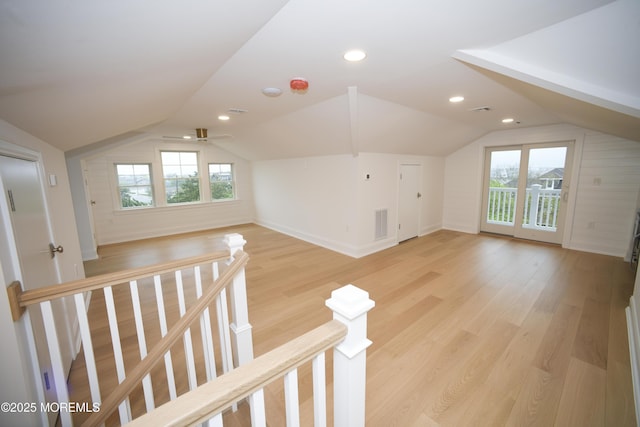 674 Lake Ave, Bay Head, NJ 08742 - bonus room with vaulted ceiling, light wood finished floors, baseboards, and recessed lighting