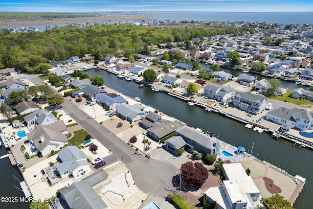 1107 Uranus Ct, Forked River, NJ 08731 - aerial perspective of suburban area with a large body of water