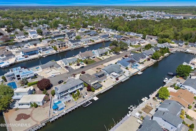 1107 Uranus Ct, Forked River, NJ 08731 - aerial view of property's location with nearby suburban area and a nearby body of water