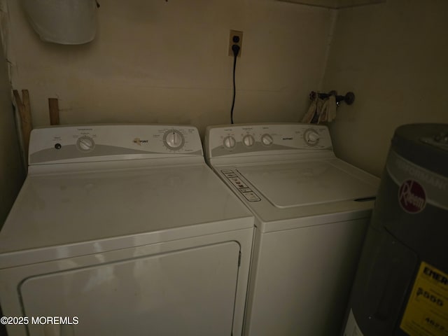 6 Conestoga Dr Unit A, Whiting, NJ 08759 - laundry room with water heater and washer and clothes dryer