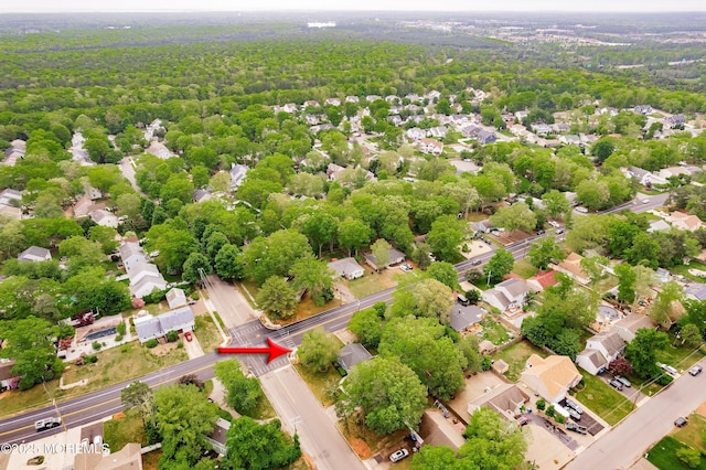 1015 Barnacle Dr, Manahawkin, NJ 08050 - aerial view of residential area with a heavily wooded area